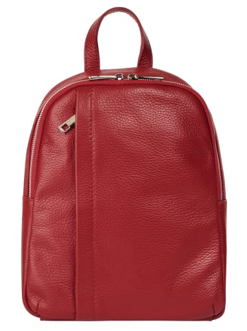 Samantha Look Rucksack echt Leder in rot