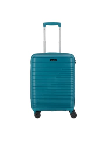 D&N Travel Line 4600 4 Rollen Kabinentrolley S 55 cm in petrol