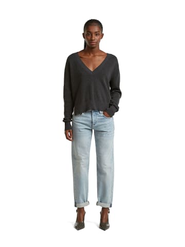 G-Star Raw Boxy V-Neck Pullover dk grey htr