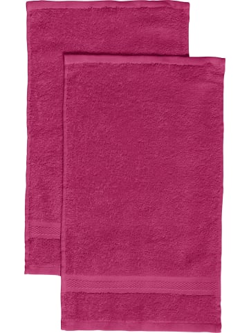 REDBEST Frottier Gästetuch 2er-Pack Chicago in fuchsia