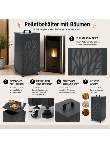 MCW Pelletbehälter Q30, Weiß-hellgrau