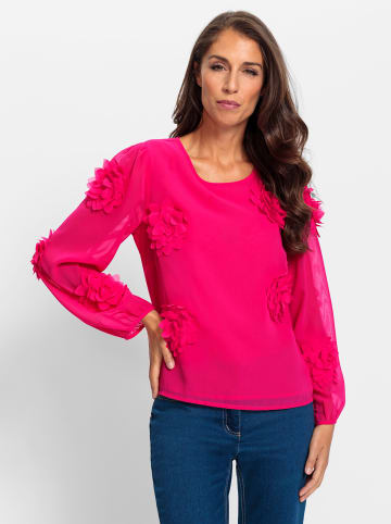 Heine Langarm-Bluse in pink