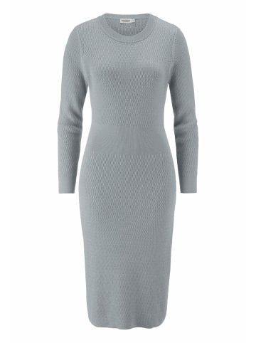 Hessnatur Hessnatur Strick Kleid Regular aus Bio-Baumwolle mit Bio-Merinowolle in nebelblau