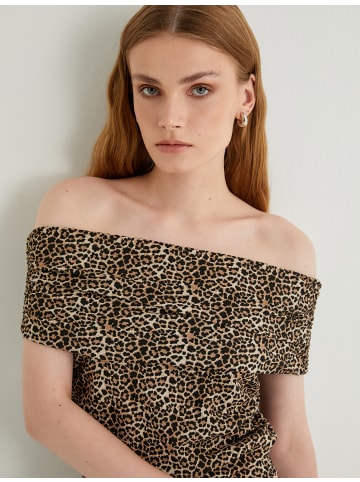 KOTON Bluse in Schwarz Gemustert