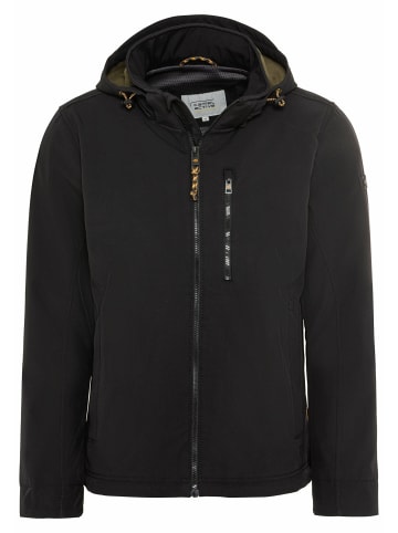 Camel Active Softshell Jacke mit abnehmbarer Kapuze in Schwarz