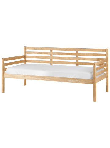 Beliani Tagesbett THEZA in Naturfarben - (W) 99 x (H) 98 x (L) 211 cm