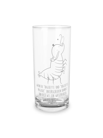 Mr. & Mrs. Panda Wasserglas Garnele Franzose mit Spruch in Transparent