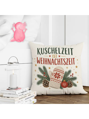 Mr. & Mrs. Panda Kissen 40 x 40 Weihnachtskissen Skandinavisch D... in Weiß