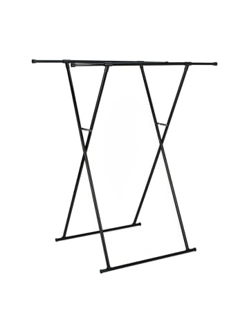 relaxdays Kleiderständer in Schwarz - (B)135 x (H)139 x (T)95 cm