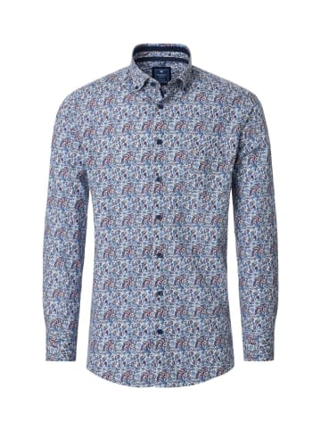 Redmond Langarm-Hemd in blau