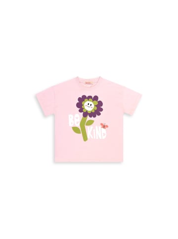 Denokids Set T-shirt & Leggings Smiling Flowers in pink
