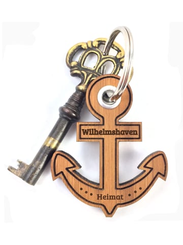 Mr. & Mrs. Panda Taschenanhänger Wilhelmshaven mit Spruch in Braun