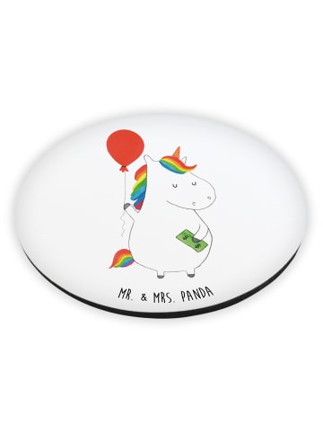 Mr. & Mrs. Panda küchenmagnet Einhorn Luftballon ohne Spruch in Weiß