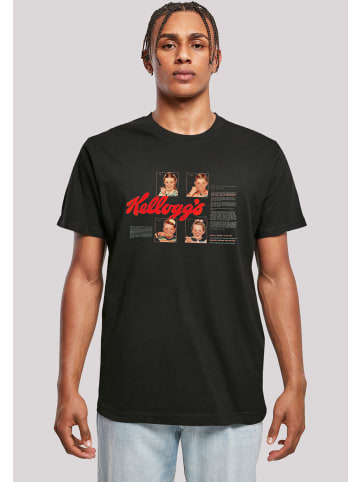 F4NT4STIC T-Shirt Kellogg's Corn Flakes Cereal Box Children Retro in schwarz