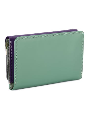 MYWALIT Medium Tri-fold Geldbörse I Leder 14 cm in orchid