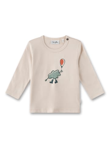 Sanetta Langarmshirt in Beige