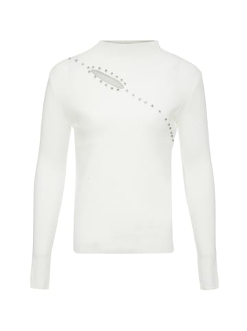 bling bling by leo Damen Strickpullover in Weiss