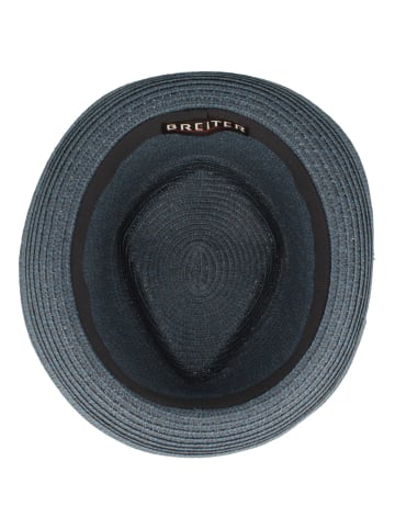 BREITER Strohhut in blau