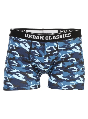 Urban Classics Boxershorts in blue camo/orange camo/black