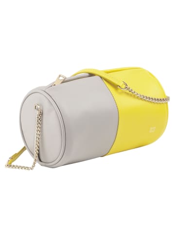 DuDu Abigail Umhängetasche Leder 19.5 cm in citrus yellow