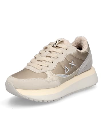 Sun68 Sneaker Big Ally Teddy Fur in Beige Gold