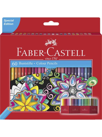 Faber-Castell Farbstifte Castle farbig sortiert Packung mit 60 Stück Etui