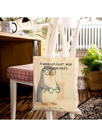 Mr. & Mrs. Panda Jutebeutel Augenoptiker Leidenschaft Design mit... in Weiß