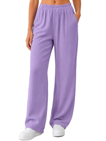 Reichstadt Damen Oversized Hose Musselin in Purple
