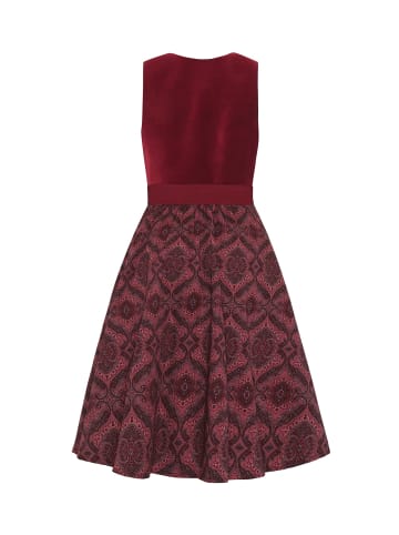 Berwin Dirndl mit Samt-Oberteil und bedrucktem Rock