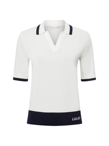 Liu Jo Strickshirt in weiß marine - 0001