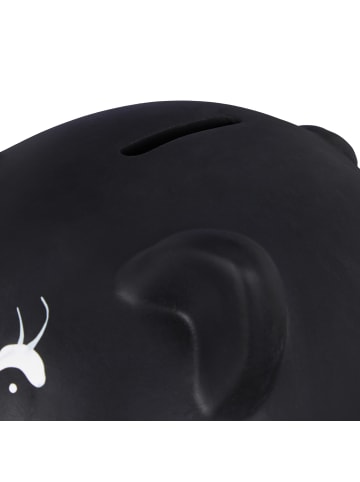relaxdays 3x Sparschwein in Schwarz - (B)17 x (H)14 x (T)13 cm