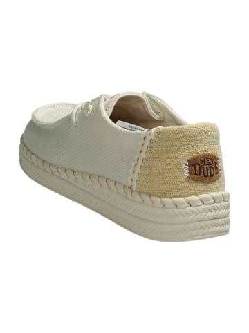 Hey Dude Mokassins Schnürschuhe in Weiß