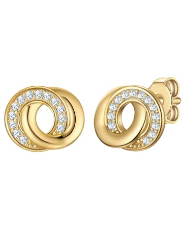 Rafaela Donata Ohrringe aus Sterling Silber mit Zirkonia in gelbgold