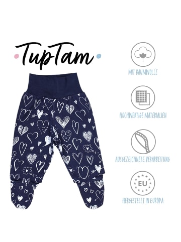 TupTam Baby Strampelhose mit Fuß 5er Pack in rosa/blau