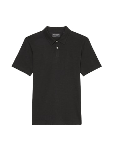 Marc O'Polo Poloshirt Jersey shaped in Schwarz