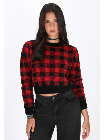 myMo ROCKS Women Sweater in black dark red