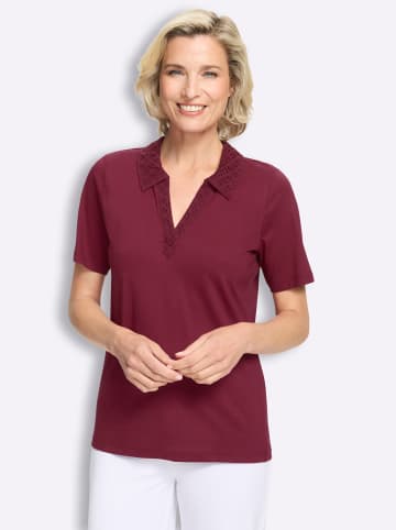 Sieh an! Poloshirt in bordeaux