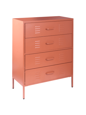 Beliani Büroschrank ENAGO in Braun - (W) 80 x (H) 102 x (L) 40 cm