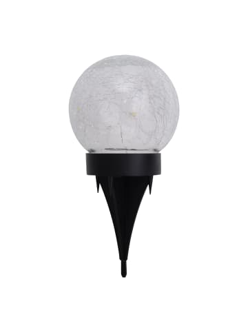 näve LED Solarleuchte "CRACKLE" in weiß - (L)12 cm x (B)12 cm x (H)16 cm