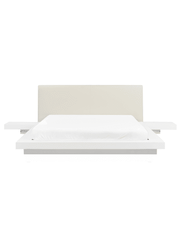 Beliani Doppelbett ZEN in Weiß - (W) 308 x (H) 86 x (L) 229 cm
