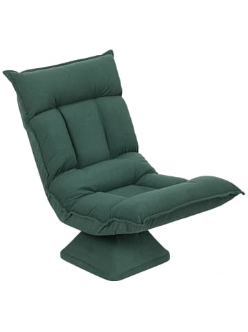 HOMCOM Bodenstuhl-70L x 62B x 95H cm-Grün