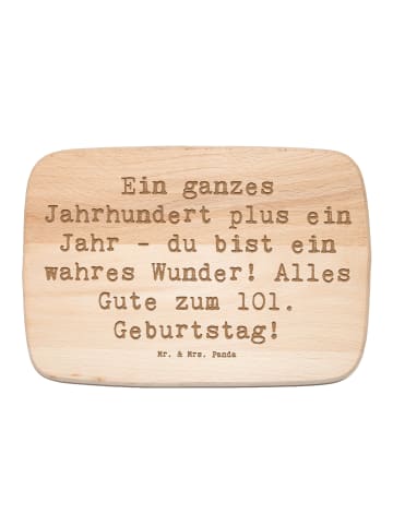 Mr. & Mrs. Panda Schneidebrett Holz Spruch 101 Geburtstag mit Sp... in Transparent