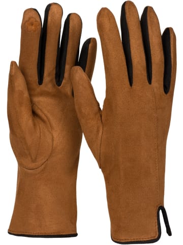 styleBREAKER Touchscreen Handschuhe in Cognac