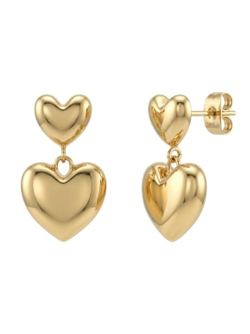 Amor Ohrhänger Edelstahl, IP gold in gold