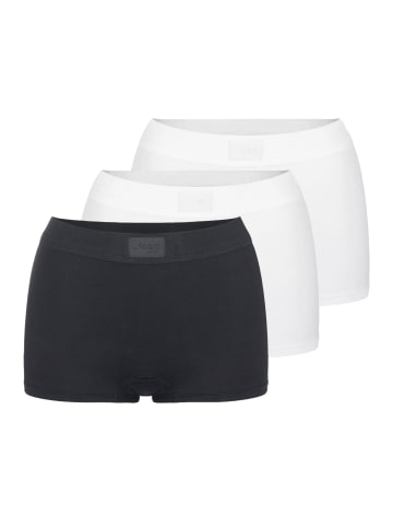 Sloggi Short Slip Double Comfort T in Weiß / schwarz