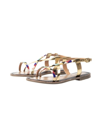 usha FESTIVAL Sandalen Mit Perlenstickerei in Gold