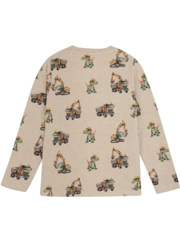 Minymo Kinder Longsleeve "T-Shirt LS AOP" in Beige