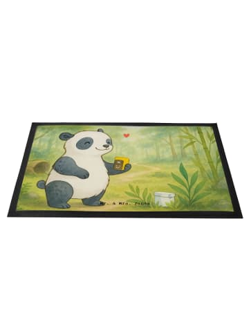 Mr. & Mrs. Panda fußmatte Panda Geocaching Design ohne Spruch in Weiß