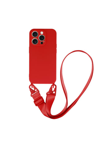 COFI 1453 Handy Hülle Umhängehülle kompatibel mit Iphone 15 Rot in Rot