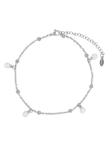 Adeliás Damen Anhänger aus Edelstahl mit Perle in silber